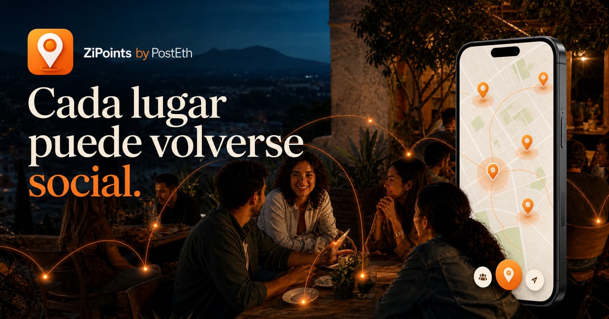 Tarjeta de campaña de ZiPoints: Cada lugar puede volverse social